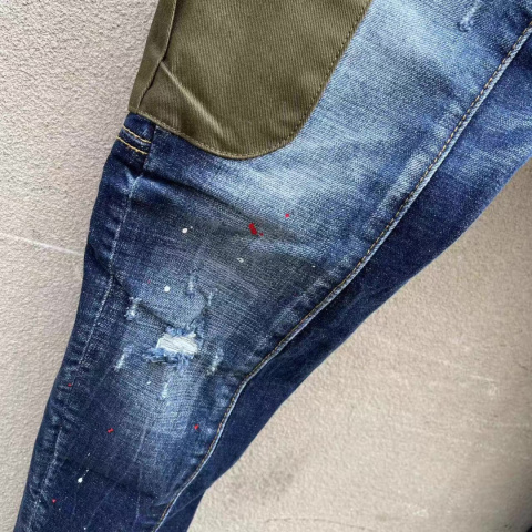 Spodnie Dsquared niebieskie slim fit Spodnie Dsquared niebieskie slim fit