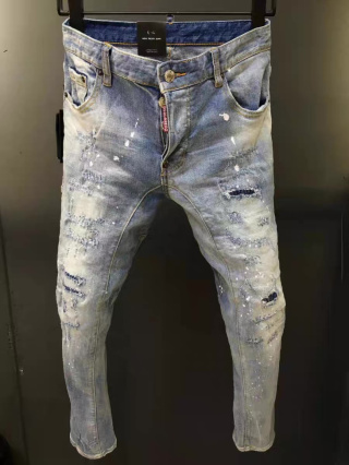 Spodnie Dsquared niebieskie