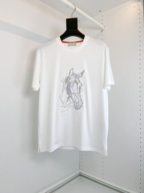 T-shirt luksusowy męski bawełaniany T-shirt luksusowy męski bawełaniany