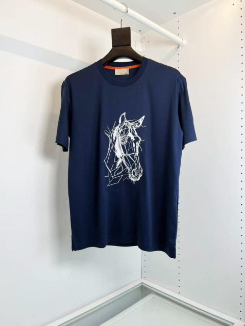 T-shirt luksusowy męski bawełaniany T-shirt luksusowy męski bawełaniany