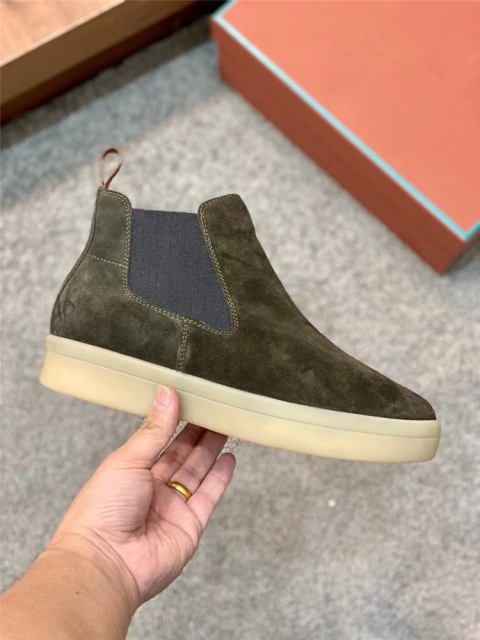 Buty wsuwane botki męskie śniegowce Loro Piana