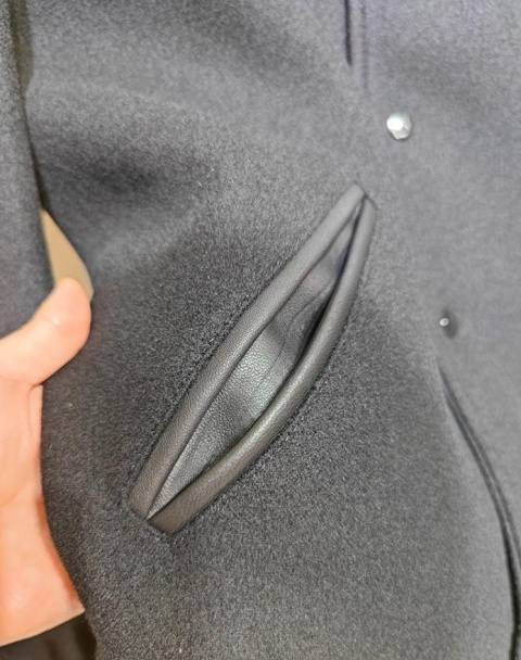 Kurtka męska bejsbolowa bamberka Saint Laurent