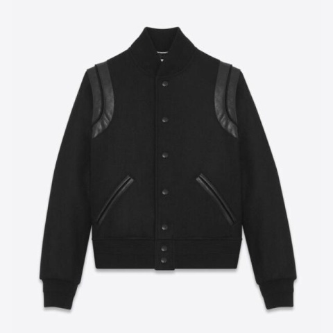 Kurtka męska bejsbolowa bamberka Saint Laurent