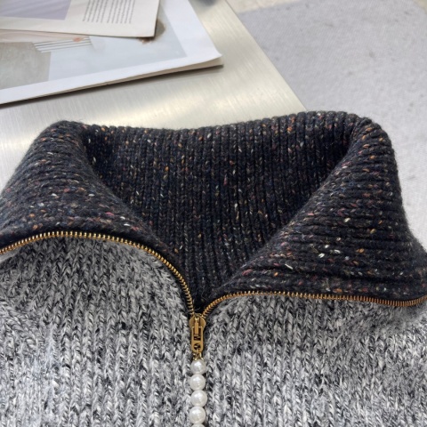 Sweter luksusowy wełniany Louis Vuitton