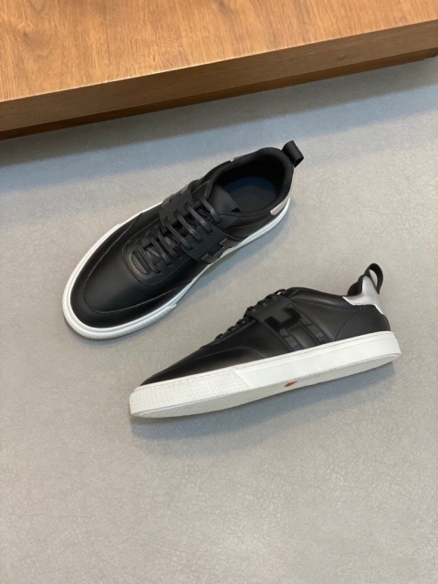 Męskie skórzane trampki biznesowe