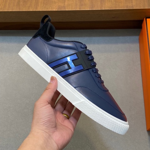 Męskie skórzane trampki biznesowe