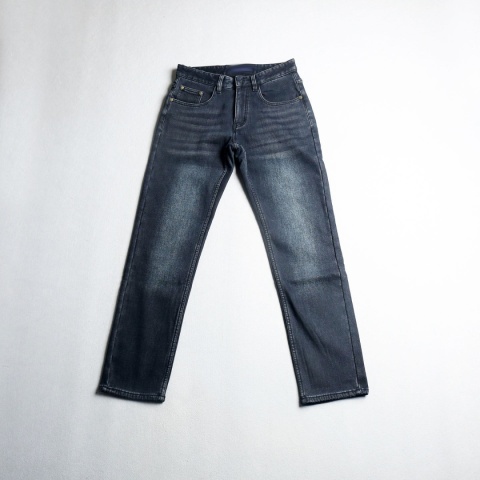 Spodnie zimowe jeansy ocieplane Louis Vuitton