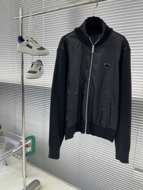 Bluza Prada lekka kurtka zapinana na zamek