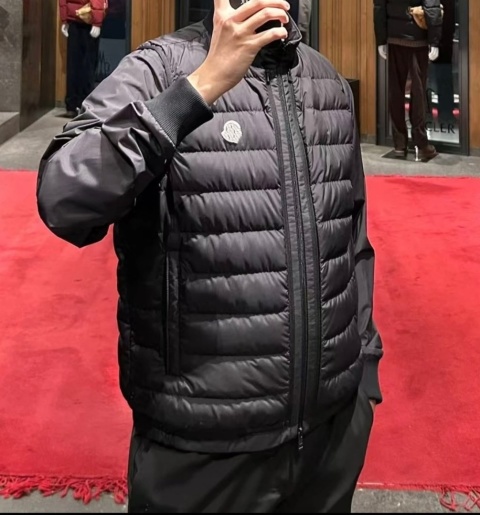 Kurtka męska puchowa Moncler kamizelka Moncler 3 w 1