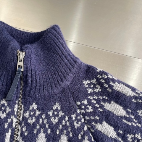 Sweter Loewe - kardigan wełniany zapinany na zamek