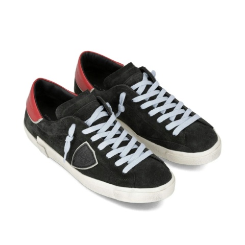 Buty Philippe Model Paris PRSX · unisex „dirty sneakers” · czarna skóra · vintage 2026