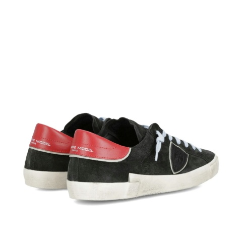 Buty Philippe Model Paris PRSX · unisex „dirty sneakers” · czarna skóra · vintage 2026