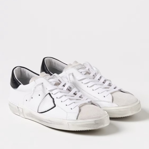 Buty Philippe Model Paris PRSX · unisex „dirty sneakers” · czarny tył · 2025