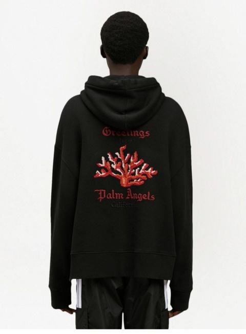 Bluza Palm Angels Coral Embroidery Hoodie