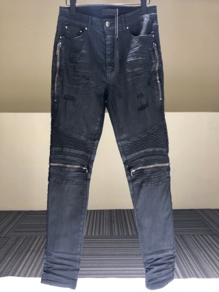 Spodnie Amiri Ciemno - Szare Slim fit