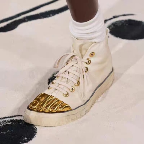 Trampki Schiaparelli High‑Top Canvas Gold Edition