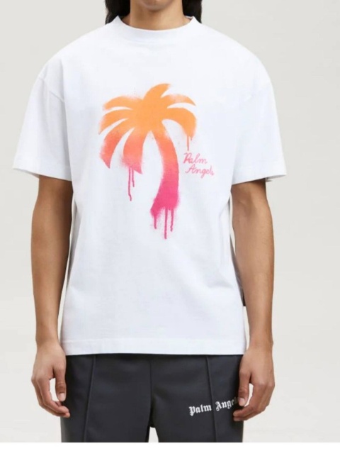 Koszulka Palm Angels Pink Green