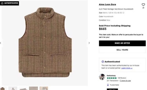 Kamizelka puchowa Aime Leon Dore High Fashion