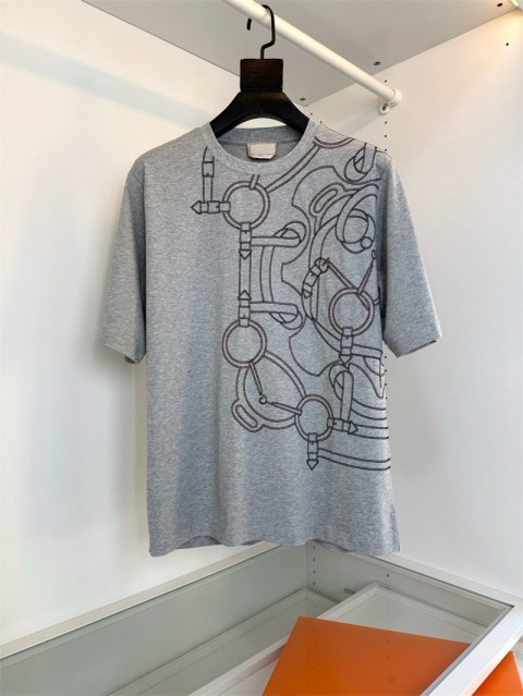 Koszulka Hermes 2026 Wiosna Pure Cotton Loose Fit