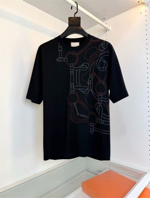 Koszulka Hermes 2026 Wiosna Pure Cotton Loose Fit