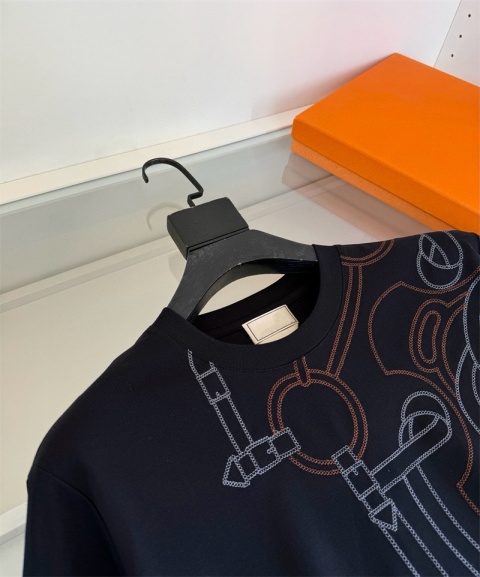 Koszulka Hermes 2026 Wiosna Pure Cotton Loose Fit