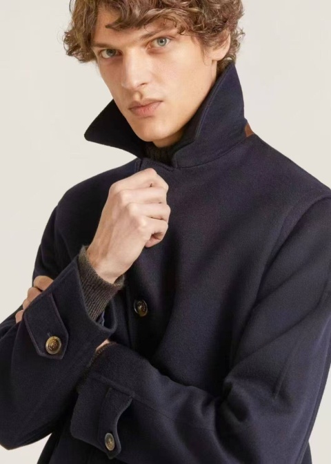 Płaszcz męski z kaszmiru Loro Piana