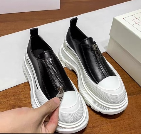 Buty Alexander Mcqueen skórzane sneakersy