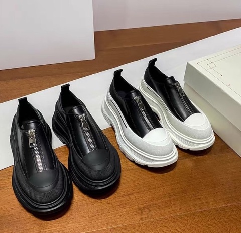 Buty Alexander Mcqueen skórzane sneakersy