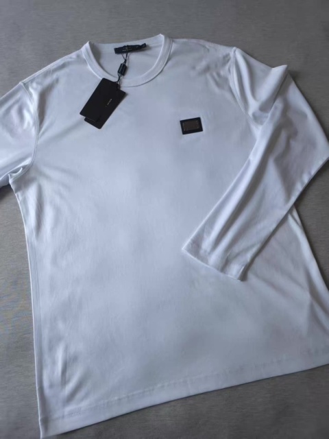 Koszulka t-shirt Dolce&Gabbana Silky Cotton Long‑Sleeve