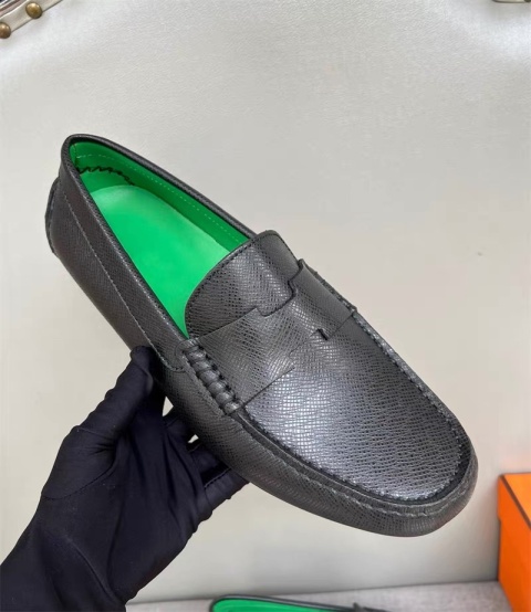 Mokasyny skórzne Loafersy Hermes