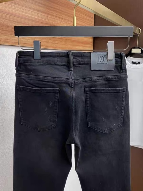 Spodnie Dolce&Gabbana Slim Black Destroyed