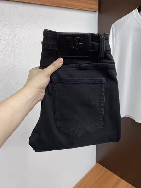 Spodnie Dolce&Gabbana Slim Black Destroyed