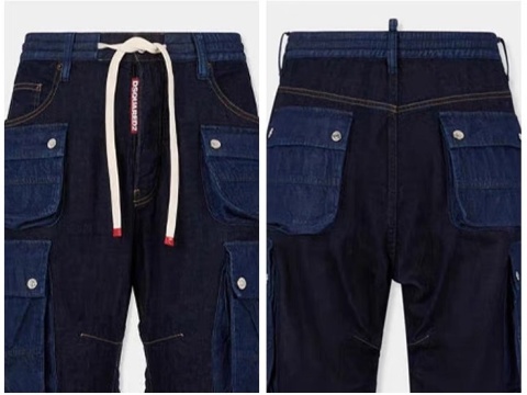 Spodnie Dsquared Deep Blue Straight‑Slim