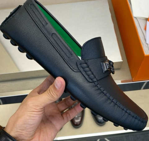 Mokasyny skórzne Loafersy Hermes