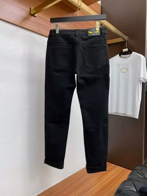 Spodnie Fendi Slim Black