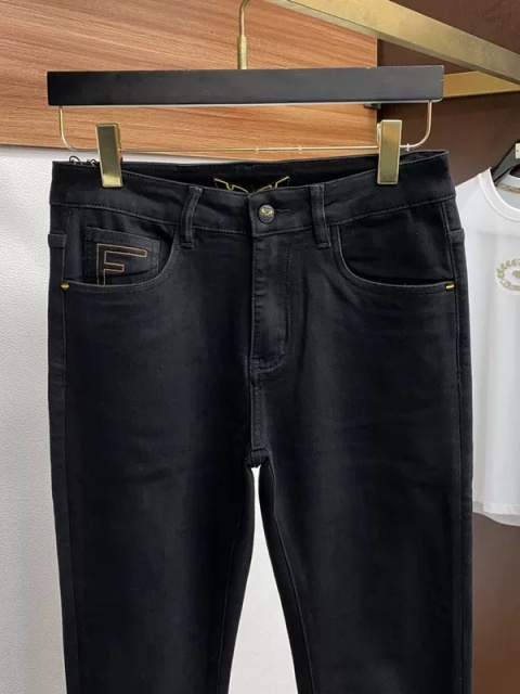 Spodnie Fendi Slim Black