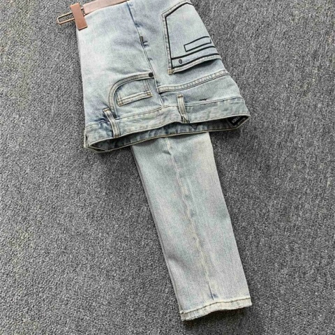 Spodnie meskie slim fit Jeansy Fendi