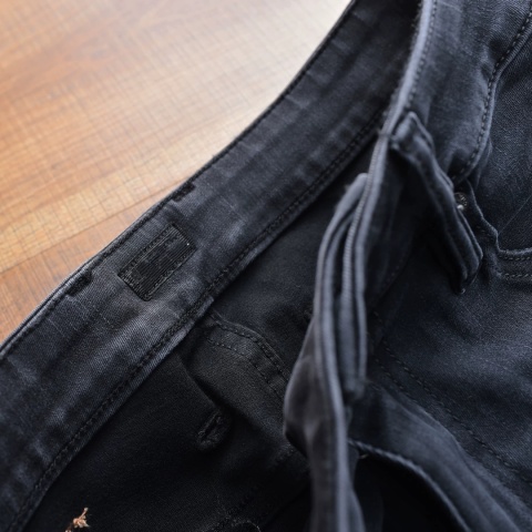 Spodnie Ermenegildo Zegna jeans czarne premium slim fit