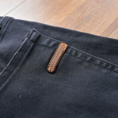 Spodnie Ermenegildo Zegna jeans czarne premium slim fit