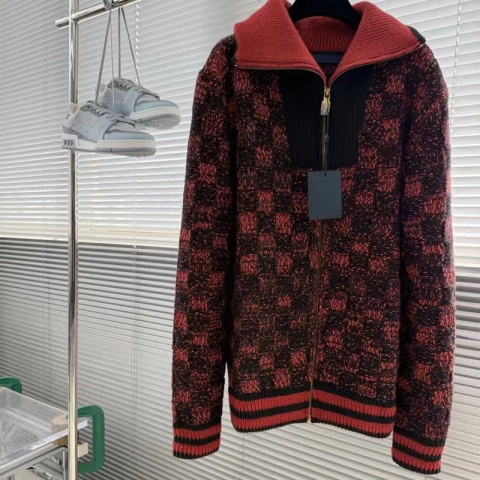 Sweter wełniany Louis Vuitton zapinany na zamek