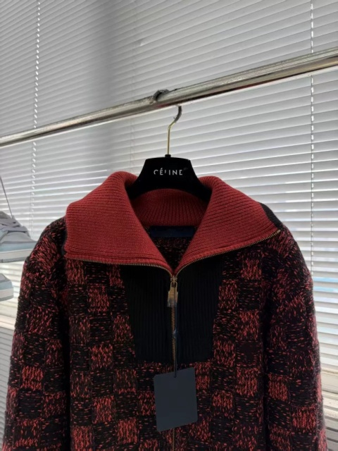 Sweter wełniany Louis Vuitton zapinany na zamek