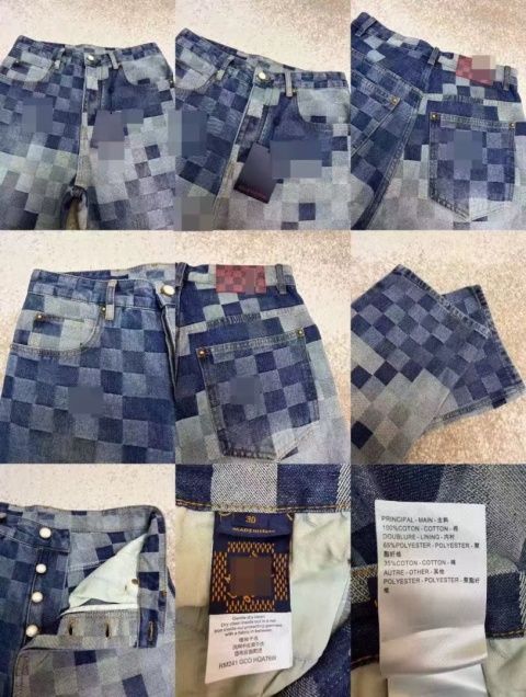 Spodnie Louis Vuitton proste straight fit