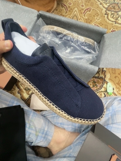 Buty wsuwane espadryle Zegna
