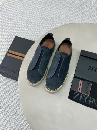 Buty zamszowe espadryle Zegna