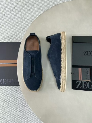 Buty zamszowe espadryle Zegna