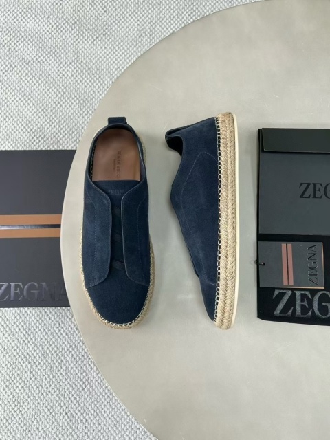 Buty zamszowe espadryle Zegna