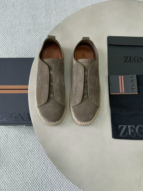 Buty zamszowe espadryle Zegna