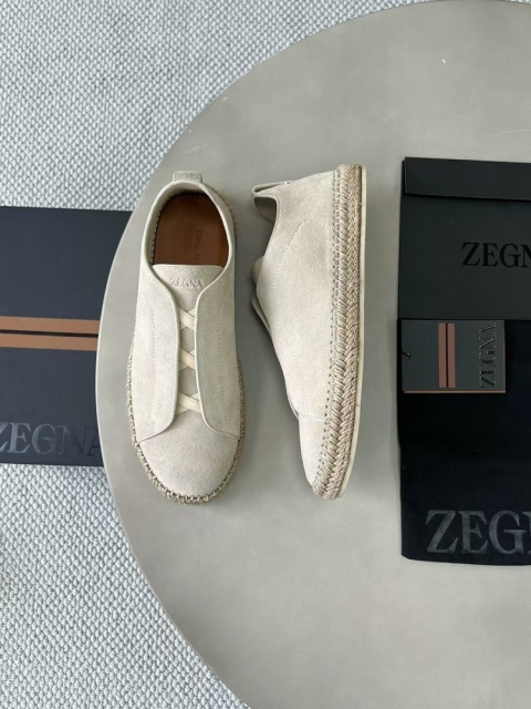 Buty zamszowe espadryle Zegna