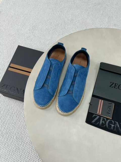 Buty zamszowe espadryle Zegna