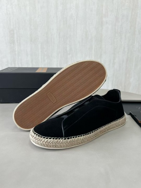 Buty zamszowe espadryle Zegna